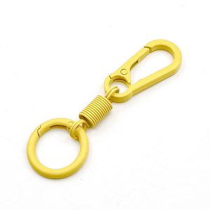 Mousquetons personnalisés en alliage de zinc avec anneaux à ressort, porte-clés colorés, accessoires de bijouterie - Product Image 4