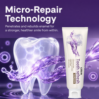 Dentifrice violet au fluorure, dentifrice professionnel pour fumeurs, dentifrice blanchissant biologique à base de plantes, nettoyage en profondeur, élimine la mauvaise haleine
