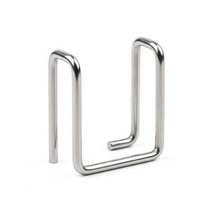 Clip de retenue industriel en acier inoxydable 304 poli, en forme de U carré, sur mesure - Product Image 1