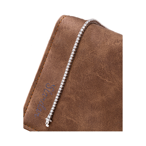 Bracelet en argent sterling avec charme en moissanite, design minimaliste élégant, coupe coussin, certifié par <span class=keywords><strong>un</strong></span> tiers, cadeau unique, 3 carats - Product Image 6