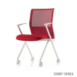 <b>Black</b> Mesh Training <b>Chair</b> with Writing Tablet and Armrest Steel Legs School <b>Office</b> <b>Chair</b> 33587-SF028A - Product Image 1