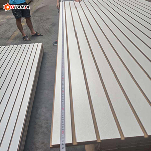 Panel de Pared Ranurado Moderno E1 MDF de 15-18 mm con Revestimiento de Melamina, Ranurado, Resistente a la Humedad, Calidad de Primera Clase, para Exhibición con Certificación ISO9001 - Product Image 5