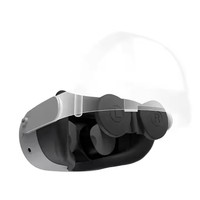 Sangle de tête en silicone anti-poussière avec étui de protection pour lunettes Meta Quest3S/Quest2 VR