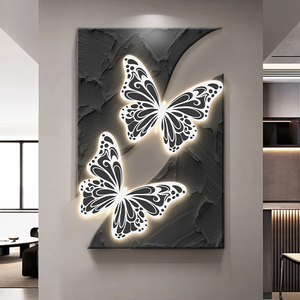 Double couche de sablage fait à la main <span class=keywords><strong>Peinture</strong></span> décorative pour la maison <span class=keywords><strong>Peinture</strong></span> de fond de couloir de <span class=keywords><strong>salon</strong></span> <span class=keywords><strong>Peinture</strong></span> décorative à LED - Product Image 2