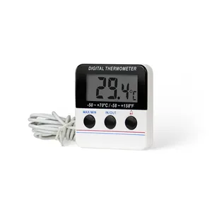 Digitale Indoor Outdoor Thermometer Hydrometer Met Sonde Vochtigheid Temperatuurmeter Voor Kas, Incubator, Terrarium