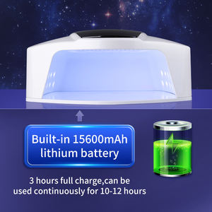 Lampu kuku LED UV 96W profesional kualitas tinggi desain logam dioperasikan baterai untuk Salon lampu diskon besar - Product Image 2