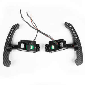 Palettes de changement de vitesse magnétiques LED en fibre de carbone TDD compatibles avec le volant Porsche 992 GT3, style moderne - Product Image 1