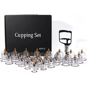 Kit de ventouses faciales sous vide 32 pièces pour thérapie Hijama et massage, idéal pour le dropshipping et les marques privées FBA - Product Image 1