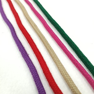 Cordon tressé en corde de coton 100% tissé de haute qualité, vente en gros pour sacs, vêtements, chaussures, textiles de maison avec finition de revêtement - Product Image 3