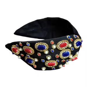 Bandeaux noués perlés élégants pour femmes filles parfaits pour les occasions spéciales Accessoires pour cheveux directement de l'Inde - Product Image 4