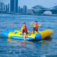 Bateau gonflable en PVC pour l'eau, banane aquatique, gros poisson volant, Naza Sea Surfing, petit canard jaune, Surfing JUNAO, capacité 500 kg+, >10 personnes