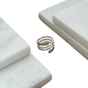 Geometric 925 Silver Minimalist <b>Plain</b> Band <b>Ring</b> Unisex Everyday Wear - Product Image 1