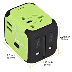 Adaptador de viaje y el enchufe para la UE, ee.uu., AUS y estándar del Reino Unido, ideal para transnacional viajeros - Product Image 1