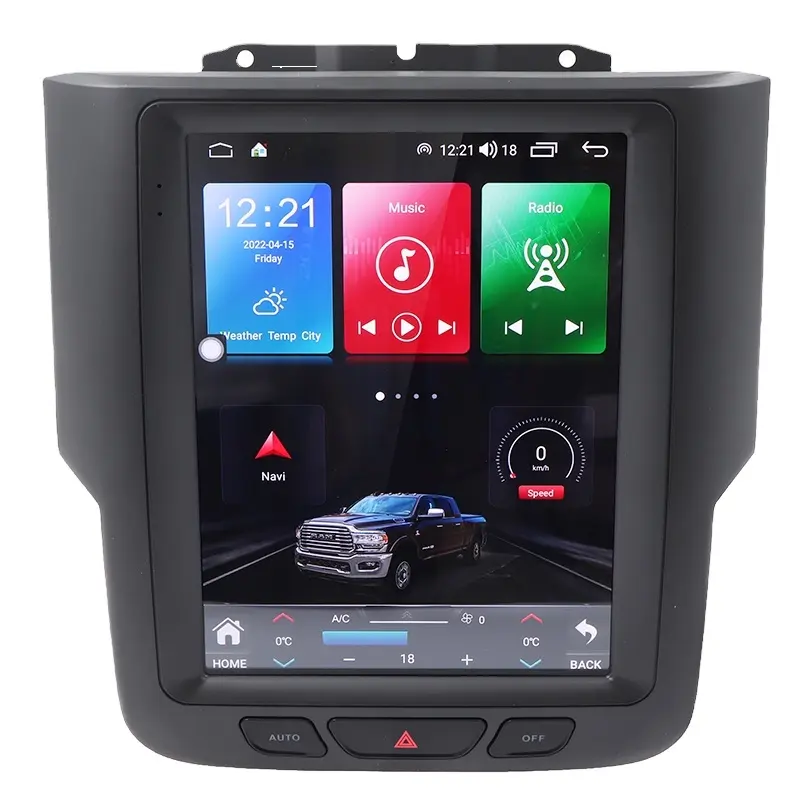 factory price Android 10.0 Screen Car GPS Navigation Car Radio Player for Dodge Ram 2013 2014 2015 2016 2017 2018 with carplay