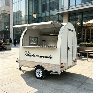 Chariot de restauration mobile électrique pour hot-dogs et café, idéal pour la vente de snacks en extérieur, conforme aux normes allemandes, à vendre - Product Image 1