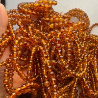 Pulsera de Cuentas de Ámbar Natural en Forma de Bola con Cera de Abeja, Transmisión en Vivo