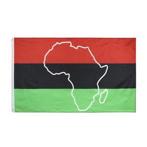 Bolsa de Papel de Primera Calidad Personalizable con Impresión Digital de la Bandera Pan-Africana, para Juneteenth - Product Image 1