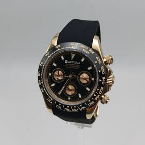 Montre-bracelet à quartz SEILOCE en acier inoxydable 39 mm avec aiguilles lumineuses, mouvement Vk63, chronographe, personnalisable avec votre propre logo pour homme - Product Image 2