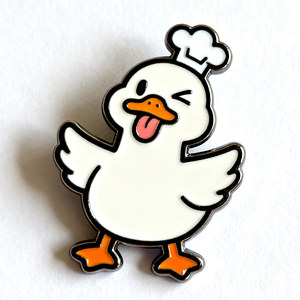 Fabricante forma personalizada Logo Metal lindo Animal suave esmalte duro tonto divertido ganso broche insignia solapa Pin - Product Image 3
