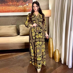 Nouvelle <span class=keywords><strong>chemise</strong></span> pour <span class=keywords><strong>femme</strong></span> imprimée à manches longues Grand Swing robe longue robe de mode élégante - Product Image 3