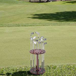 Expositor y Soporte de Almacenamiento para Palos de Golf de Madera/Bambú, Resistente, Duradero, Ecológico, Lacado, con Impresión de Logotipo Personalizado, Venta al Por Mayor - Product Image 1