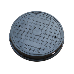 EN124 다른 크기 복합 섬유 BMC 아프리카 블랙 맨홀 커버 프레임 - Product Image 1