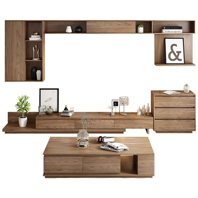 Wooden TV Stand Living Room Furniture / TV Stand Cabinet Modern Style for Living Room
