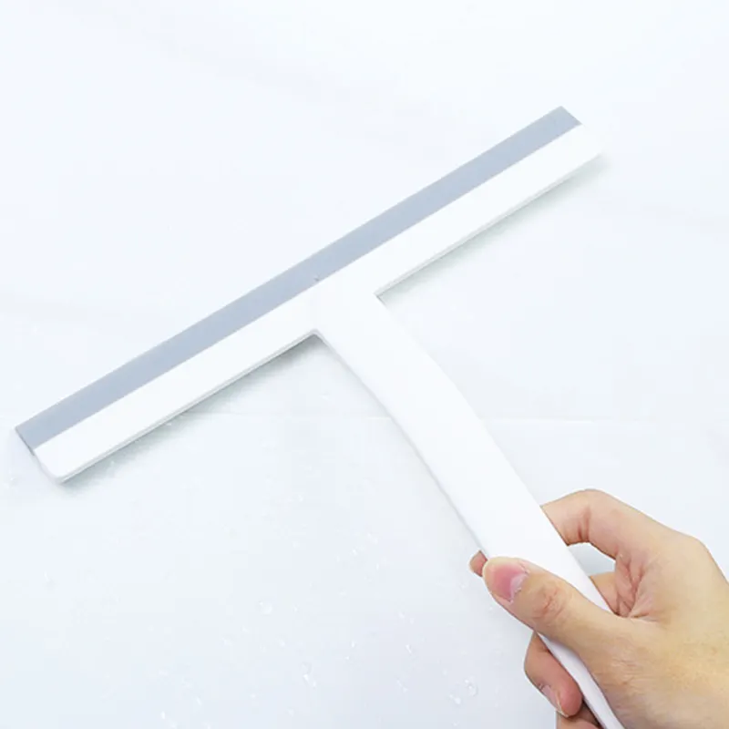 Custom rubber silicone shower wiper blade window squeegee cleaning metal stainless steel glass door window shower squeegee