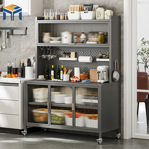 <span class=keywords><strong>Mueble</strong></span> de Cocina Modular Ecológico y Convertible de Metal, <span class=keywords><strong>Aparador</strong></span> de Acero Resistente para Almacenamiento en el Hogar, <span class=keywords><strong>Mueble</strong></span> para Cocina y Sala de Estar - Product Image 2