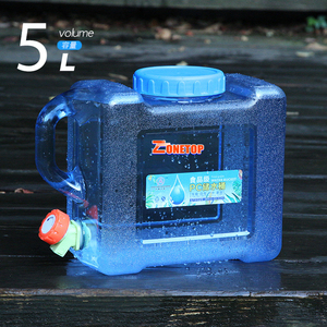 Thân Thiện Với Môi Trường Ngoài Trời Quảng Trường Lưu Trữ Chai Nước Nhựa Uống Nước Khoáng Container Với Tap - Product Image 2