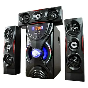 6.5 "super grave subwoofer sistema de alto-falante, home theater, bluetooth, sem fio, rádio fm, usb, computador multimídia