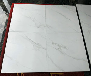 600x600x8/9mm 600x1200mm đánh bóng Matte tráng men sứ Carrara gạch đá cẩm thạch mềm bề mặt nội thất hiện đại Mộc mạc Nội Thất Tường - Product Image 5