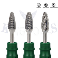 KINGTOOLS Fraise rotative en carbure de tungstène MX en forme d'arbre à fond plat pour soudure argentée, pour perçage de métaux OEM ODM