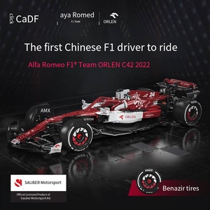 1868 Pezzi CaDa C64005 Nuova Auto da Corsa Alfa Romeo <span class=keywords><strong>F1</strong></span> in Scala <span class=keywords><strong>1</strong></span>:8, Mattoncini da Costruzione Fai-da-Te, Giocattolo per Bambini, Regalo di Natale - Product Image 3