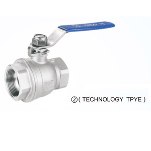 บอลวาล์วสแตนเลส 304/316 แบบเต็มพอร์ต ข้อต่อเกลียว NPT/BSP 2 ชิ้น - Product Image 3