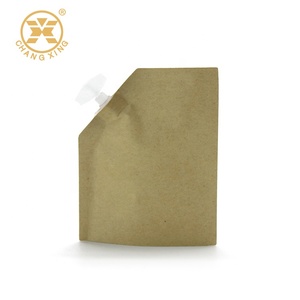Sacs en papier kraft biodégradables écologiques, pièces, sac en papier kraft liquide imperméable, pochette à bec en papier - Product Image 1