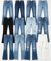 Grosir Celana Jeans Skinny Baru Musim Panas untuk Fashion Wanita, Pakaian Bekas Campuran Kondisi Bagus