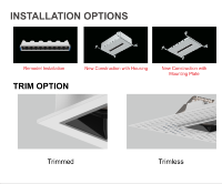 Luminaire encastré LED à grille anti-éblouissement en aluminium certifié ETL, design industriel, dimmable, garantie 5 ans, plusieurs tailles