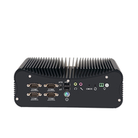 Ucuz Endüstriyel Bilgisayar Desteği I3 I5 I7 4. - 13. Nesil CPU 2 LAN 6 COM Win10 Win11 Linux Fansız X86 Mini PC