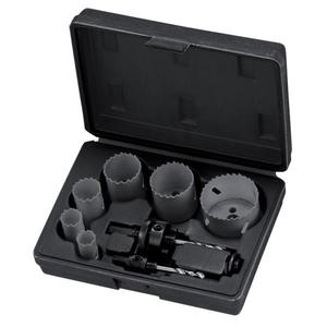 Juego de sierras perforadoras Fervi de 35 mm de acero de alta velocidad métrico con estuche para cortar metal - Product Image 1