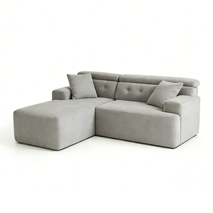 Sofá Cama Vintage de Dos Plazas, Compacto y Plegable, Nuevo Modelo para Apartamentos Pequeños, Sala de Estar o Dormitorio, Sofá Modular de Esponja de Doble Uso - Product Image 2
