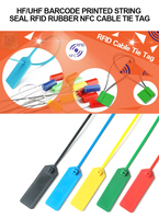 13.56Mhz Programmable RFID Carte Inviolable 424 ADN SLIXL Étanche ABS Étiquette Zip Smart Cable Tie Tracking Seal Chip NFC Tag