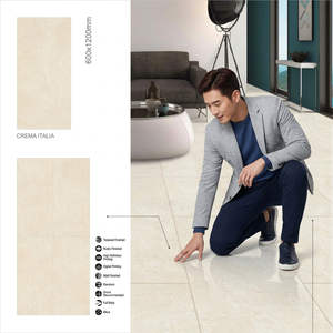 Desert Bianco Marble Look Porcelain Floor Wall Tiles 600x1200mm Polished Glazed For Commercial Projects - Product Image 4