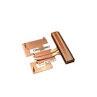 Refroidisseur de processeur MINI PC haute performance en cuivre pur, 2 caloducs, ailettes de 0,2 mm, 88,9x83,79x16,5 mm, dissipateur thermique personnalisé OEM ODM, MOQ 1 pièce