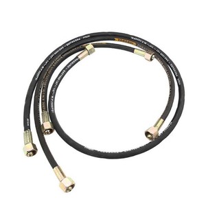 High Pressure Hose 1 <b>Meter</b> NBR Outer <b>Cover</b> Two Layer Steel Wire Braided For <b>Gas</b> Transfer And Oxygen Delivery - Product Image 1