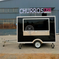 CE DOT Certification Remorque Alimentaire Mobile, Petit Chariot de Nourriture Rapide, Camion de Café, Hot-Dog, Hamburgers Avec Cuisine Complète