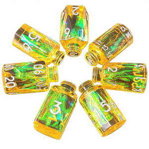 Custom Foil Inside Potion Bottle <strong>Dice</strong> Set, Gradient Resin Polyhedral DND RPG <strong>Dice</strong> for Fantasy Tabletop Games OEM Wholesale - Product Image 3