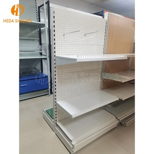 Mỹ Phong Cách Cong Kim Loại Siêu Thị Kệ Nhiệm Vụ Nặng Nề Hiển Thị Kệ Gondola Kệ Cho Cửa Hàng Bán Lẻ - Product Image 1