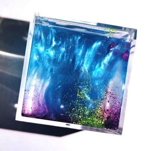 2019ก้อนเมฆยอดนิยมของเล่น DIY สีสันสดใส Galaxy Lab เล่นสไลม์คริสตัลทรงสี่เหลี่ยม - Product Image 1