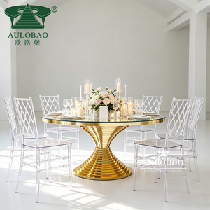 Events <b>Stackable</b> Clear Crystal Plastic Acrylic Resin Chiavari Wedding <b>Chair</b> - Product Image 6